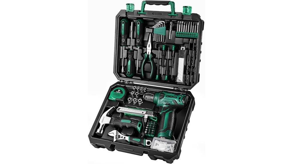 cordless drill and tool set