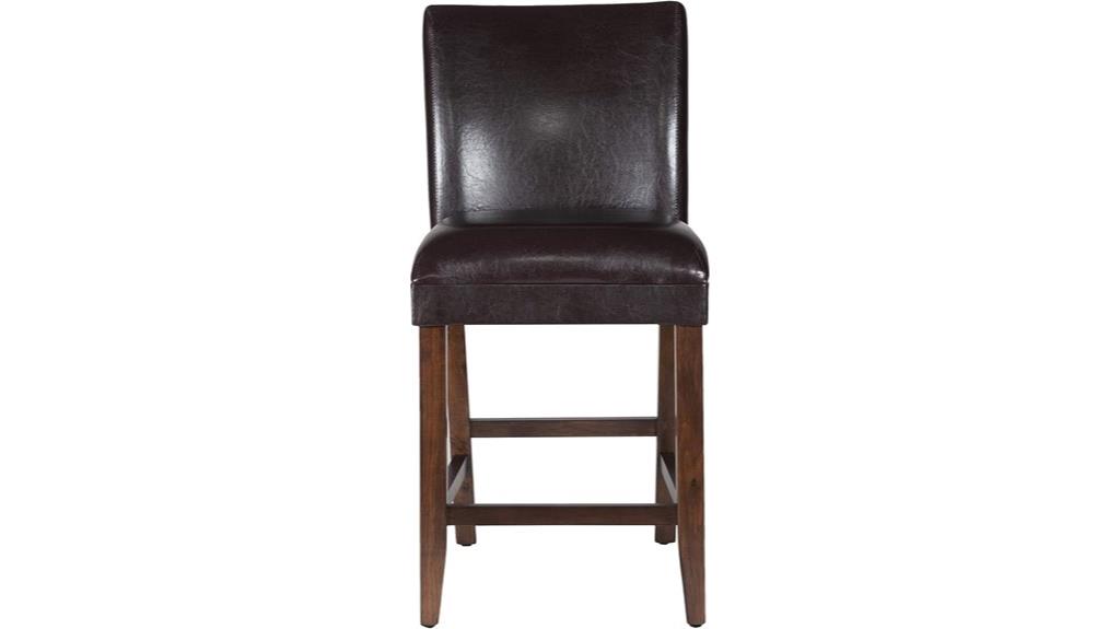 counter height faux leather stools