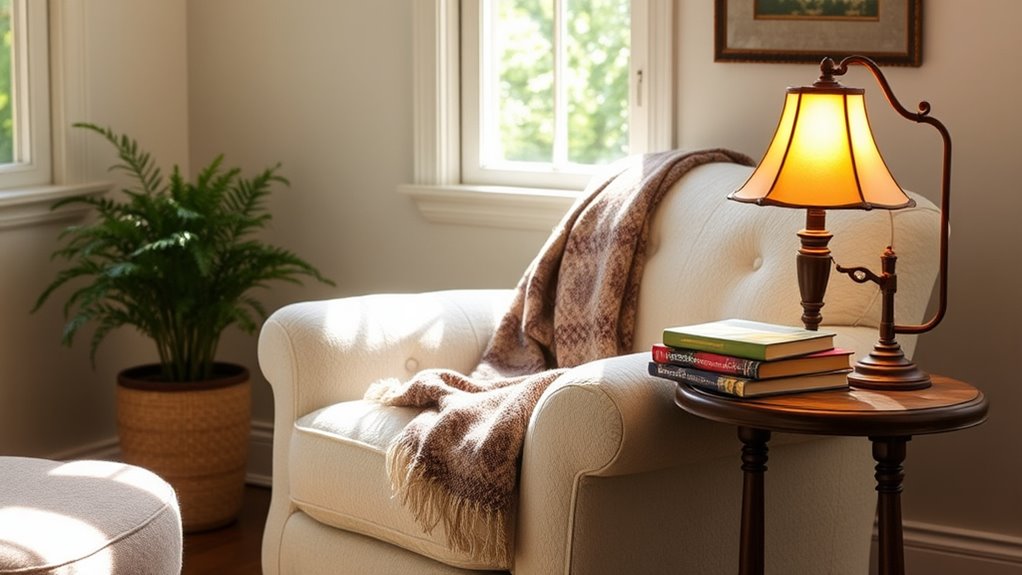 cozy space efficient furniture selection