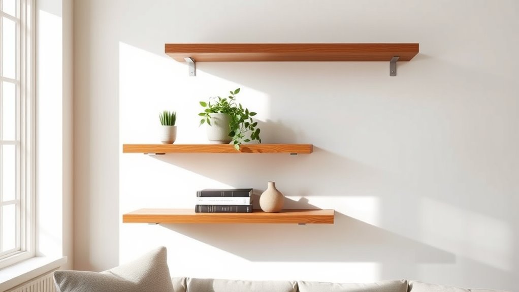 create balanced shelf displays