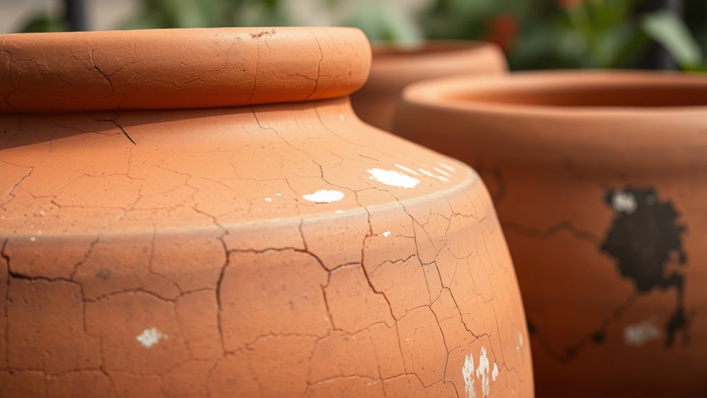 create faux aged pots