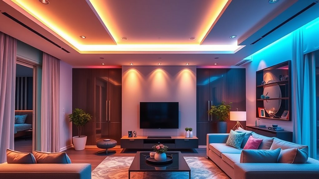 create mood with lighting