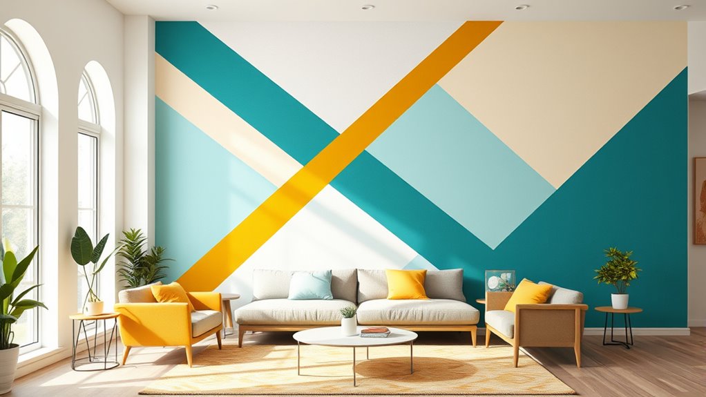 creative geometric wall art