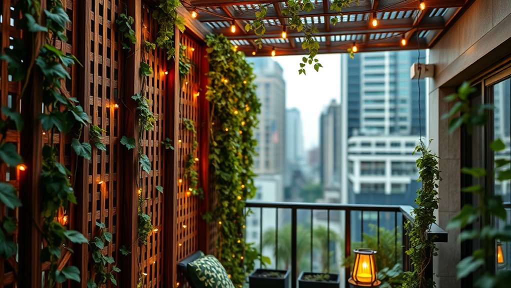 creative privacy enhancing balcony design