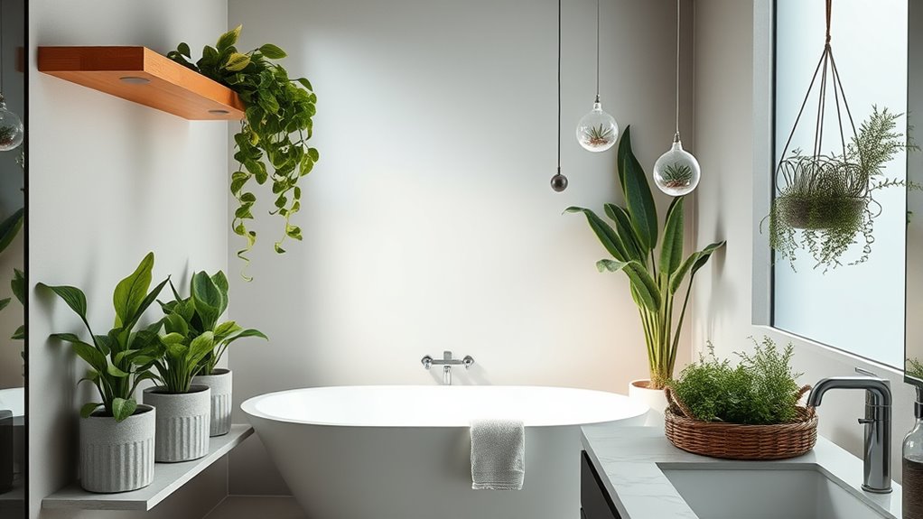 creative vertical greenery display