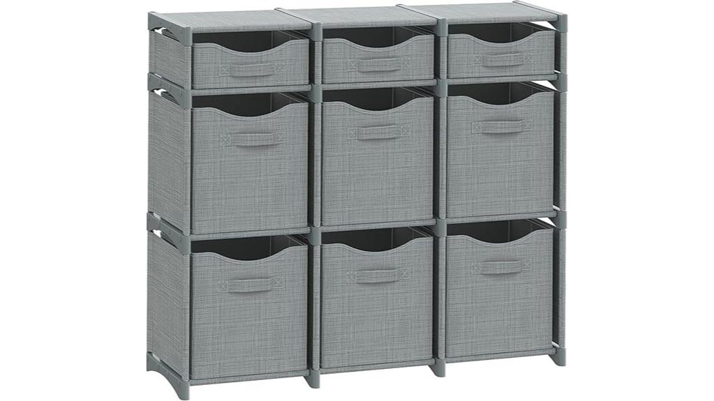 cube storage with drawers