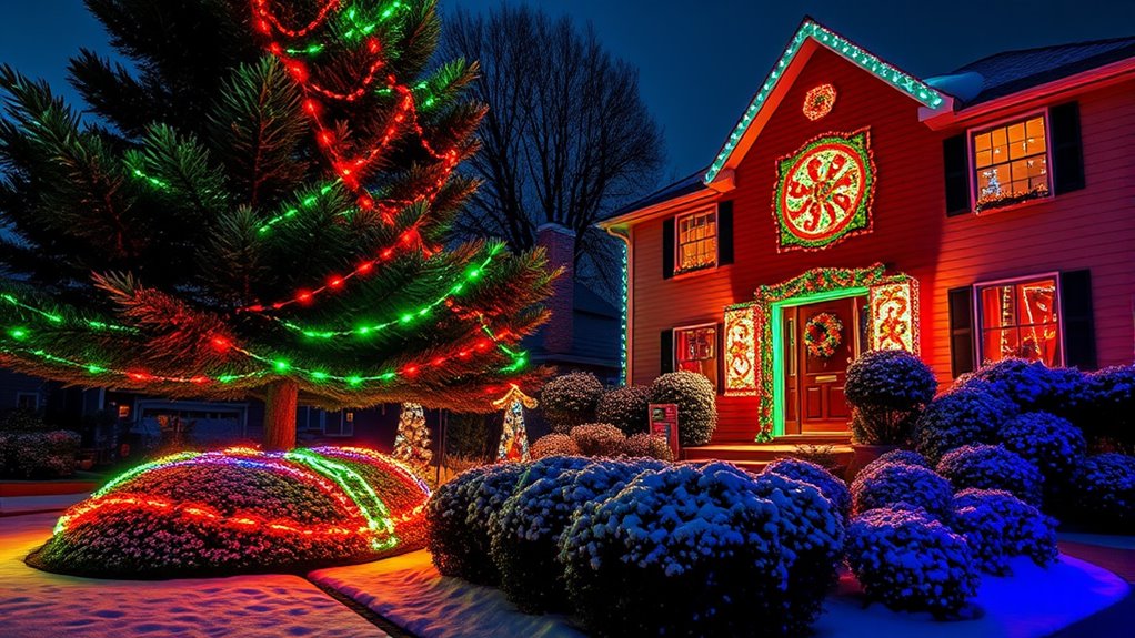 customizable festive lighting displays