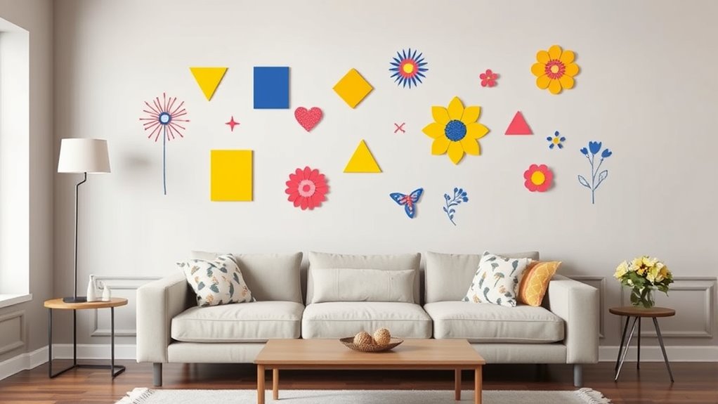 damage free decorative wall stickers