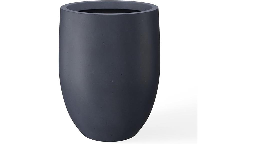 dark gray concrete kante planter