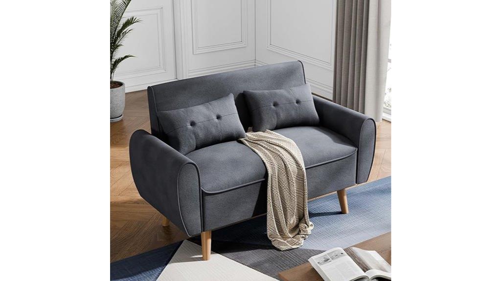 dark gray living room sofa