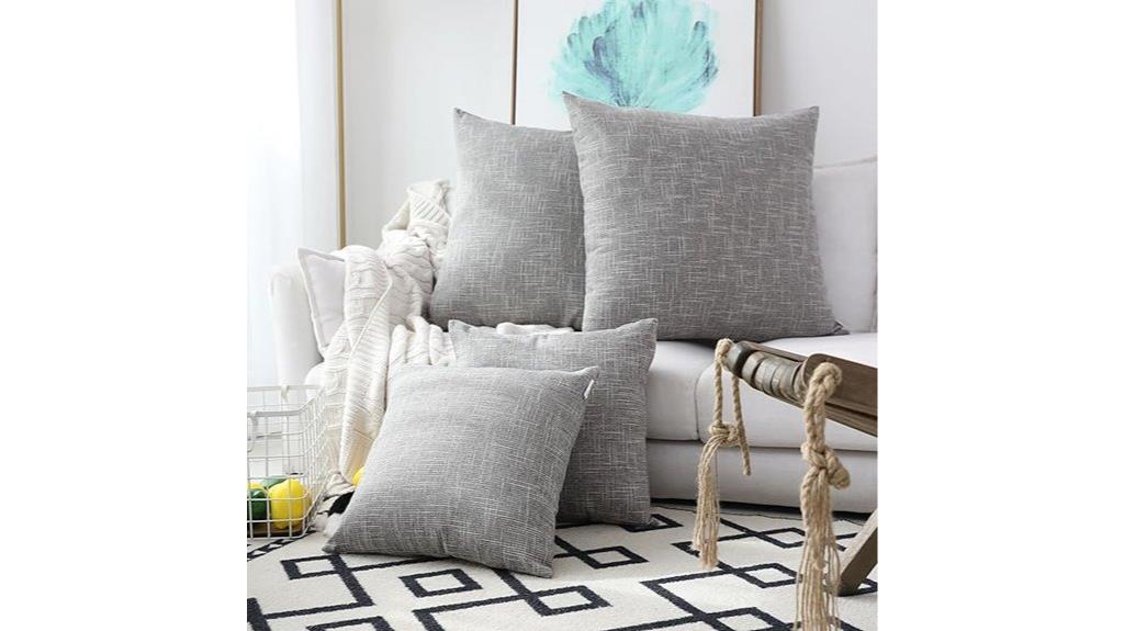 decorative linen pillow covers
