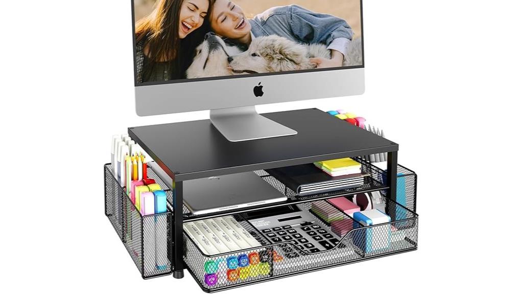 desk storage with compartments