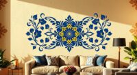 diy stenciled wall art