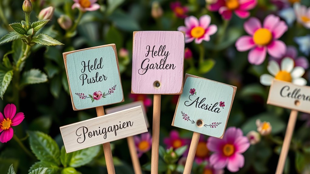 diy stylish garden labels