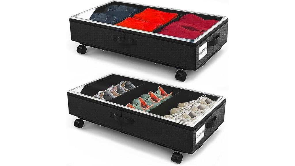 double metal bed storage
