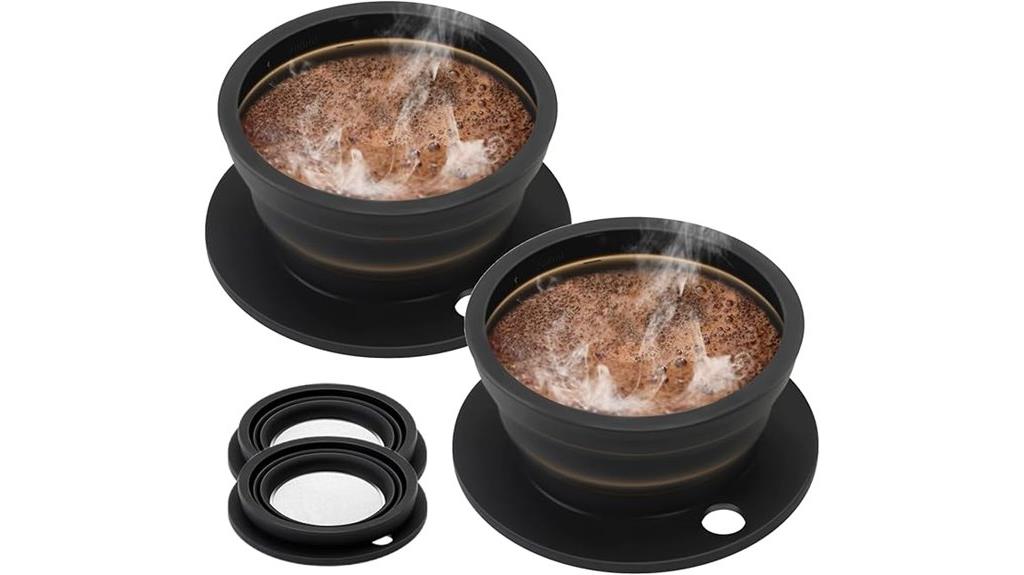 double pack collapsible coffee drippers