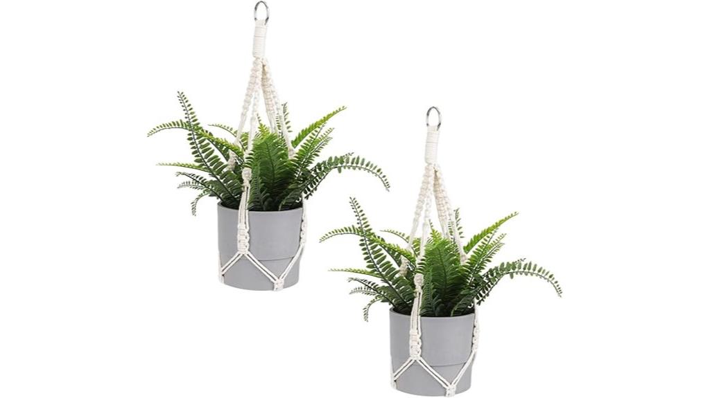double pack macrame hangers