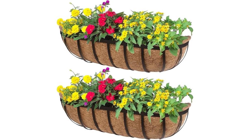 double pack window planters