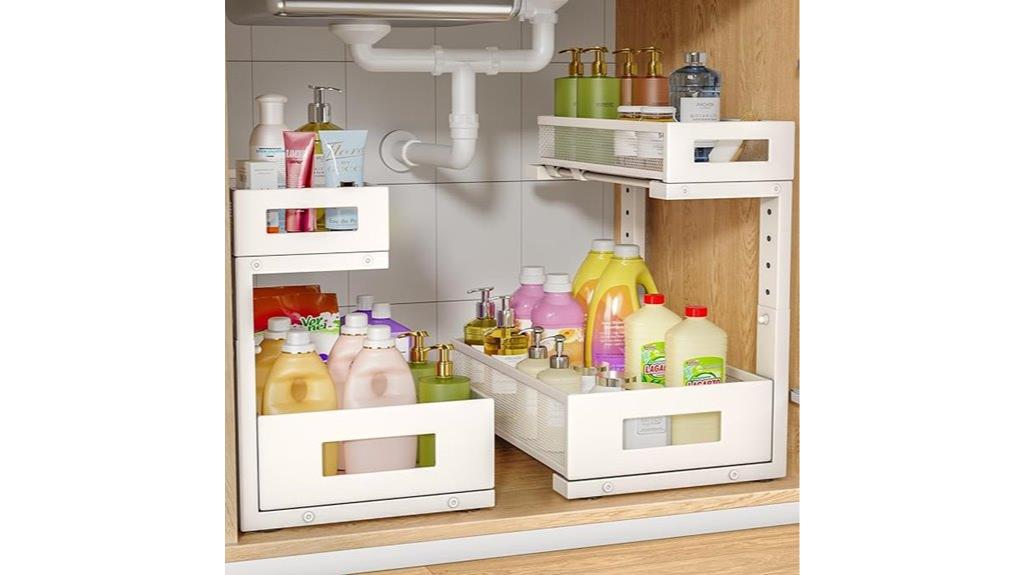 double shelf sink organizer