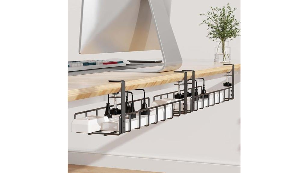 dual clamp cable trays