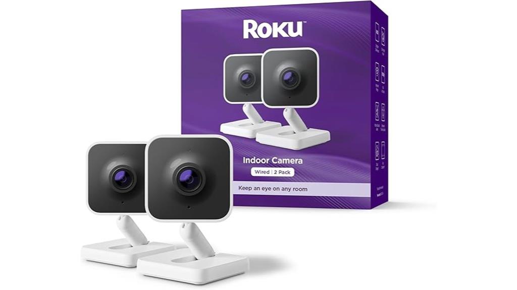 dual indoor security cameras