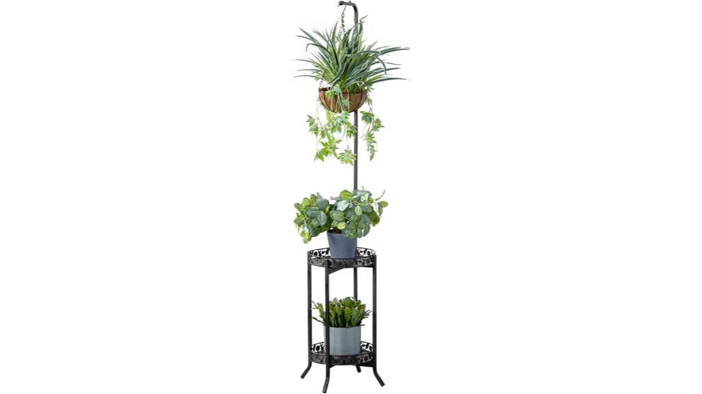 dual tier indoor outdoor plant stand