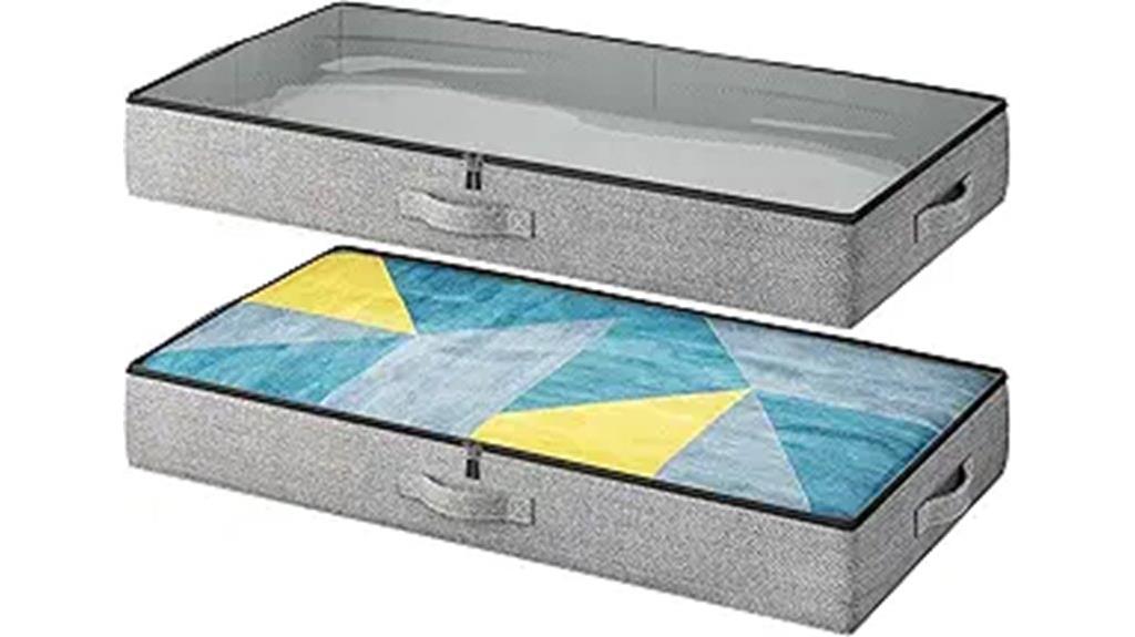 dual under bed storage containers