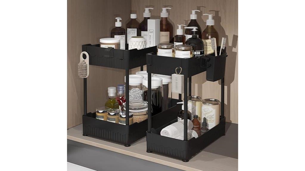 dual under sink storage