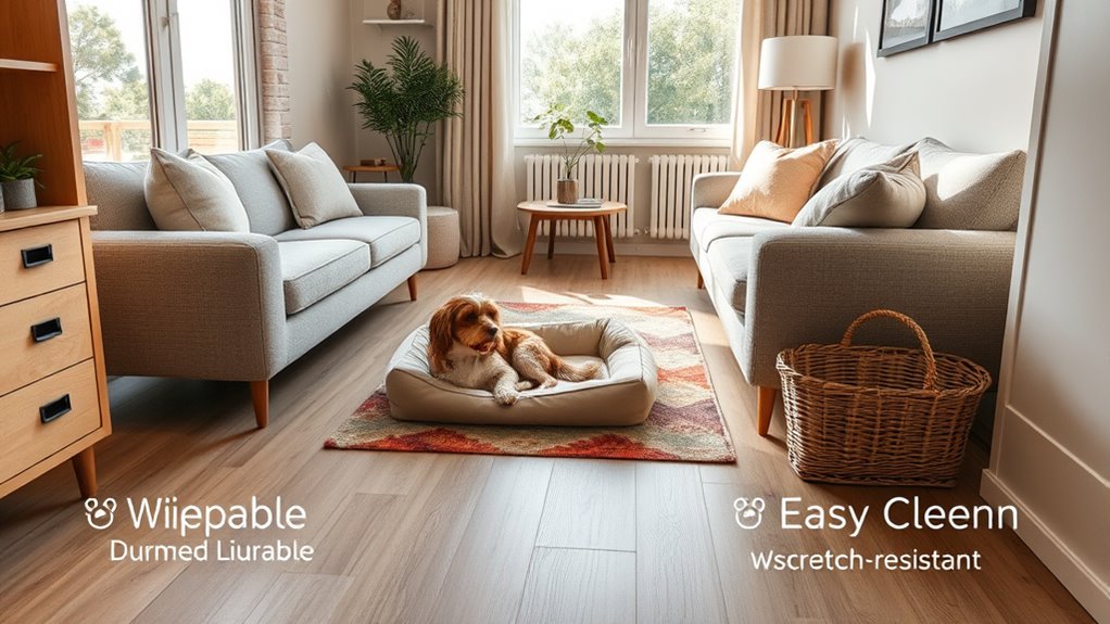 durable easy to clean materials