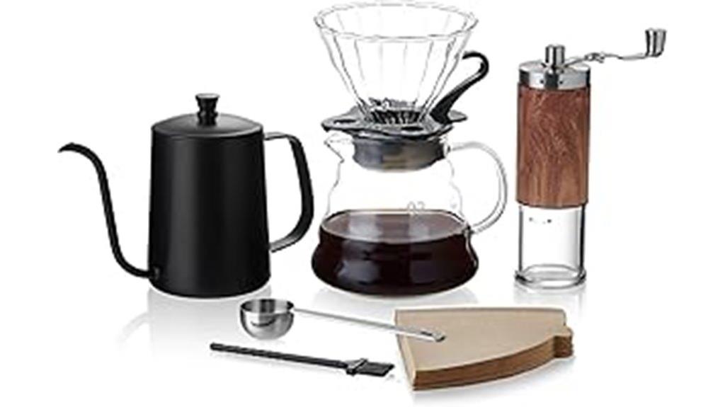 durable six piece coffee set