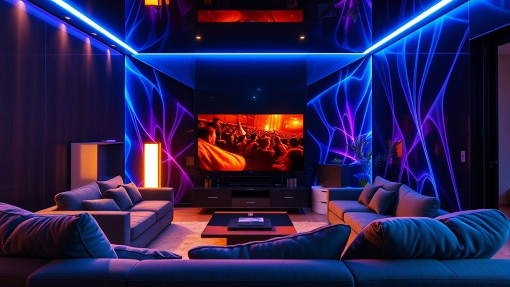 dynamic surround lighting synchronization