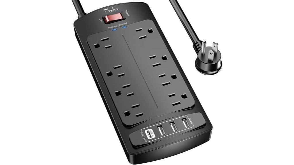 eight outlets four usbs