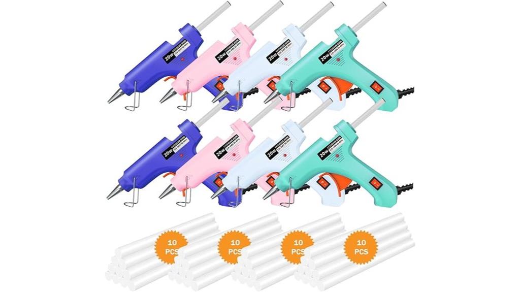 eight pack hot glue set