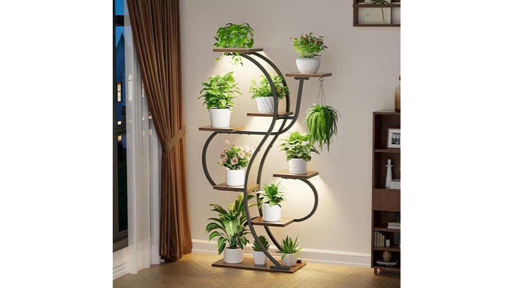 eight tier indoor plant stand