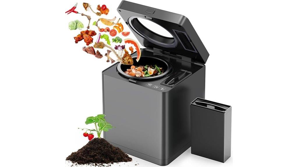 electric countertop food waste bin