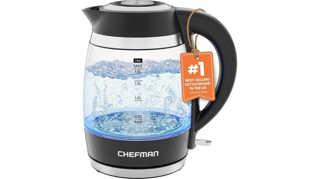 electric kettle 1 8l capacity