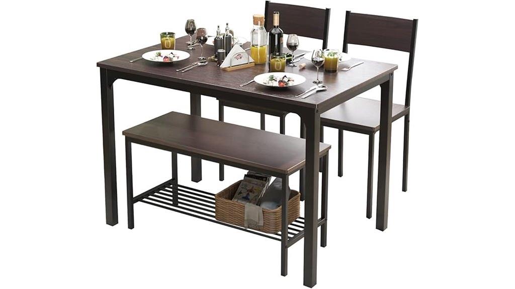 elegant four piece dining set