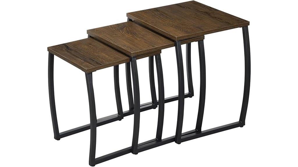 elegant nesting tables set