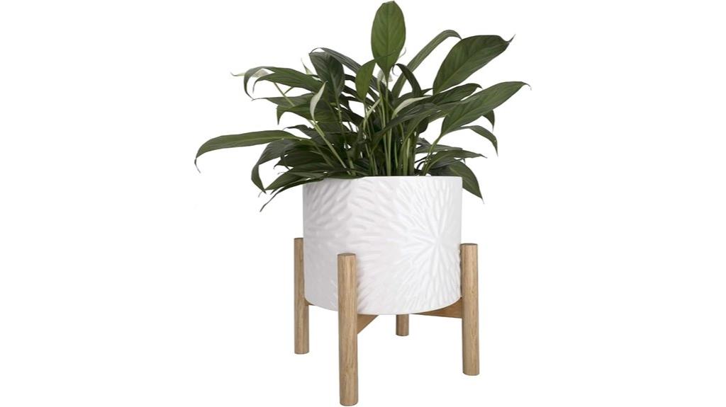 elegant white floral holder