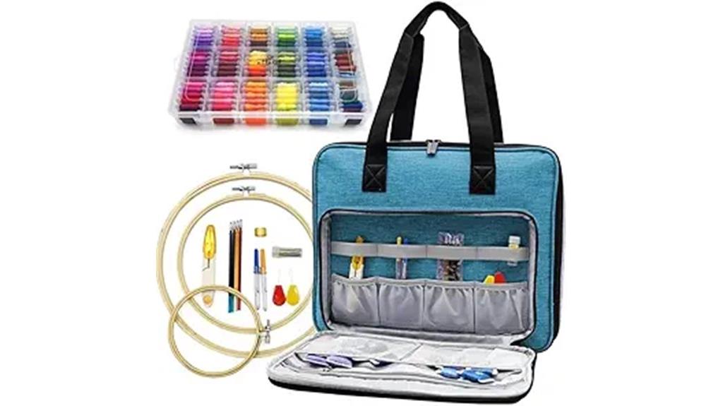 embroidery kit with organizer