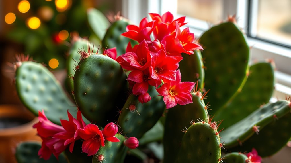 encouraging christmas cactus blooms