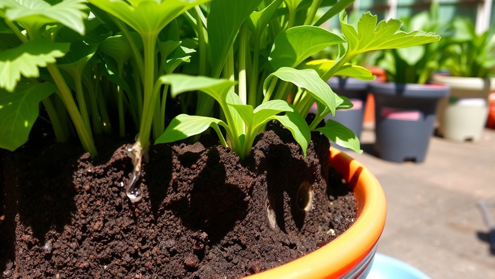 ensure proper container drainage