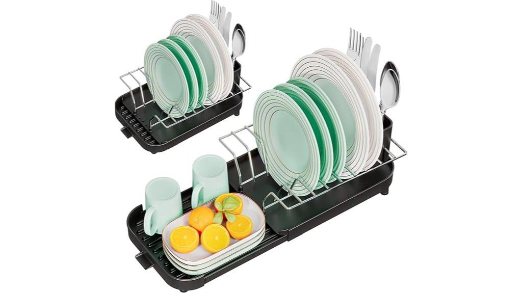 expandable compact dish rack