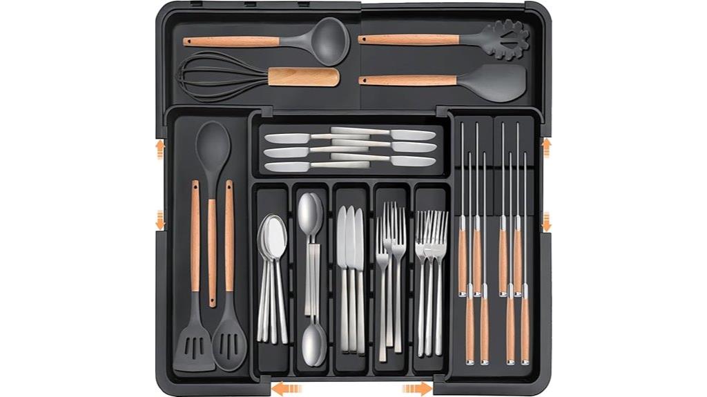 expandable drawer knife organizer