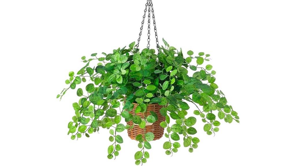 fake hanging plant decor