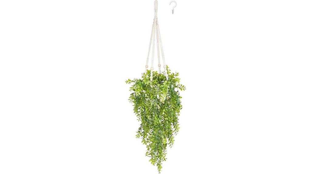 fake hanging plant pot