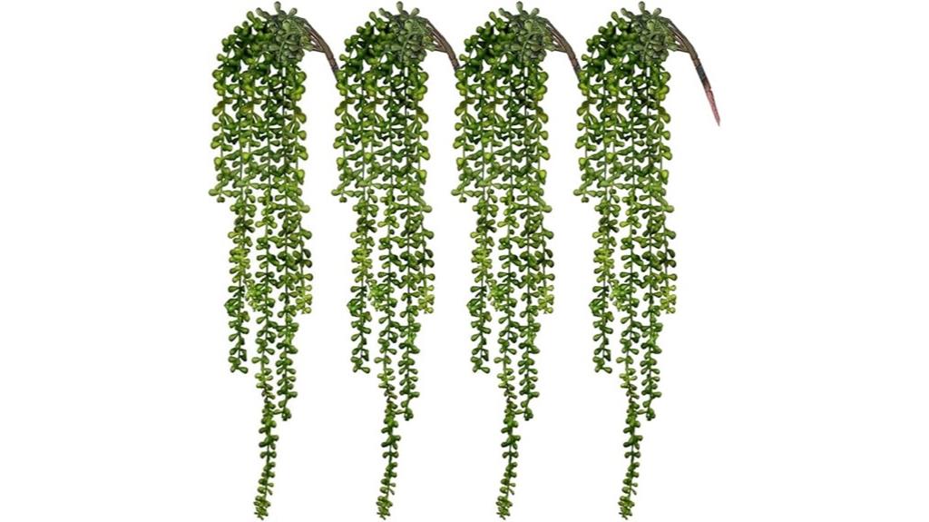 fake hanging plants set