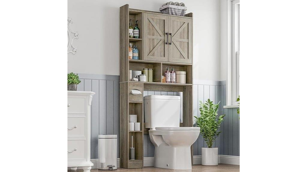 farmhouse bathroom toilet storage