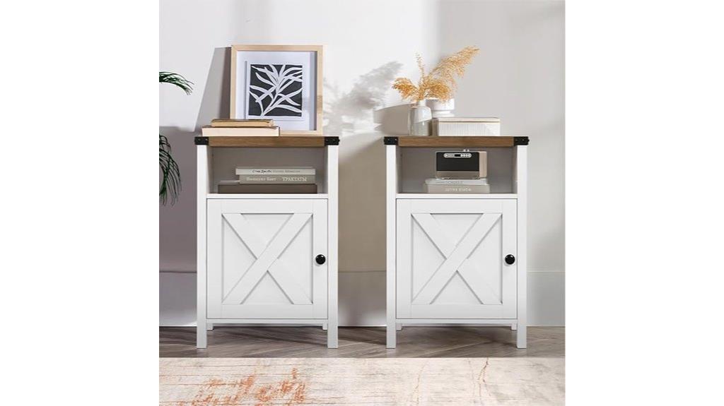 farmhouse end tables set