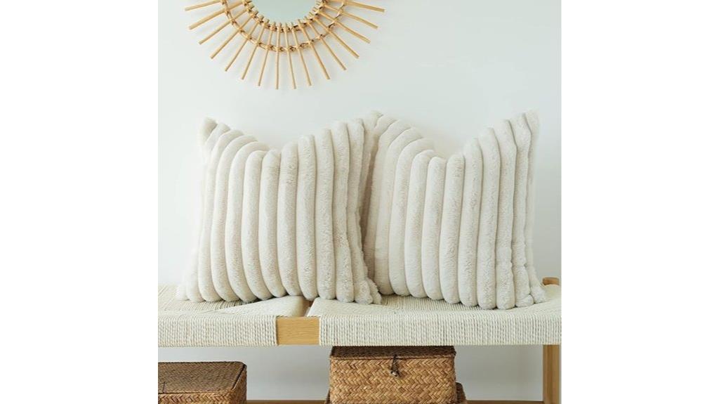 faux fur pillow covers